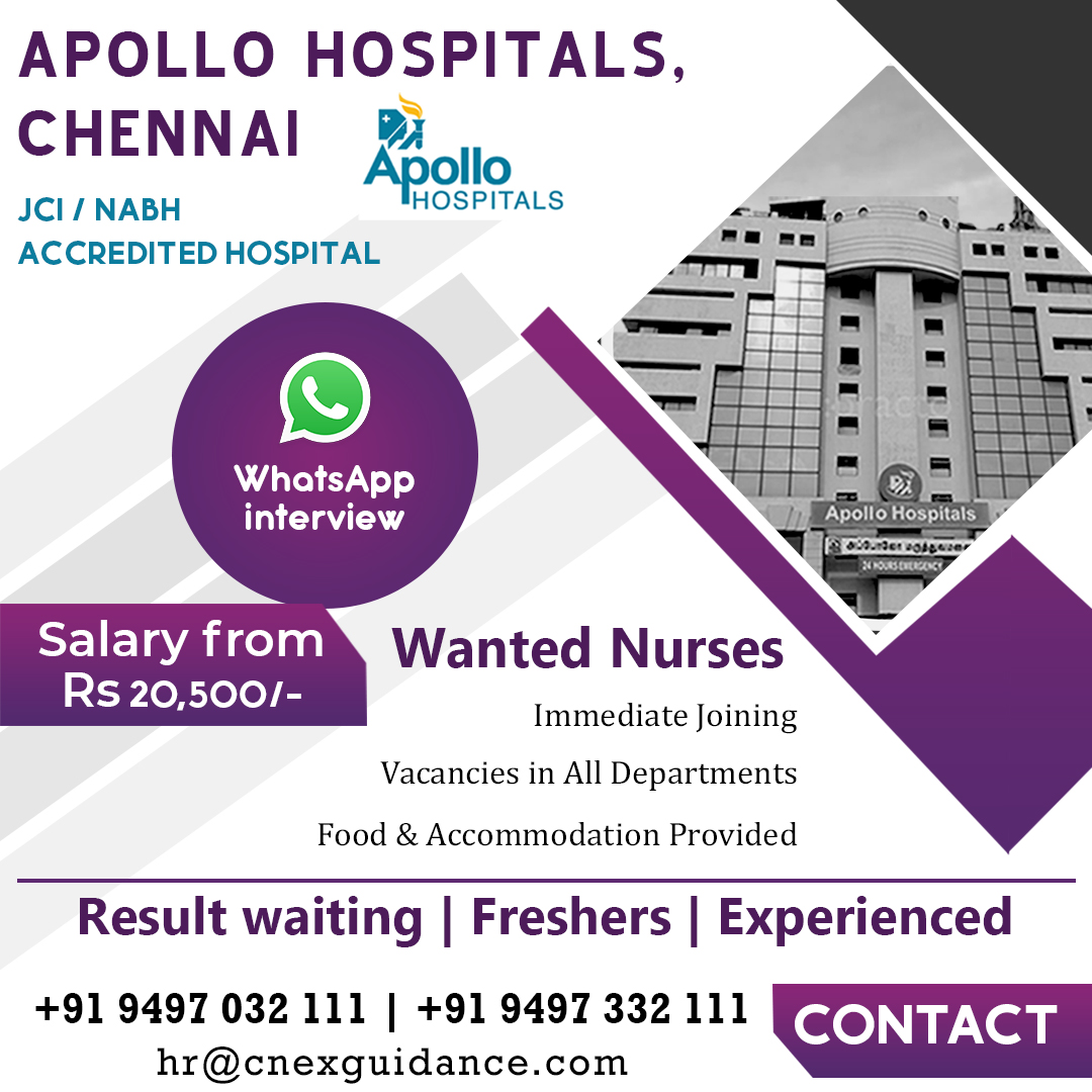 nursing educator jobs in chennai